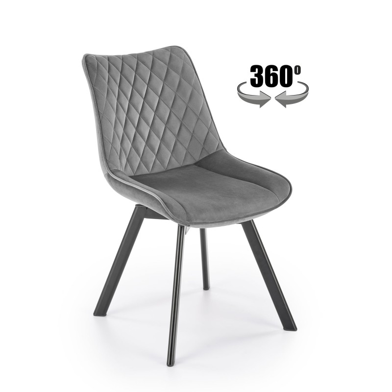 'K520 Chair Legs - Black, Seat - Dark Ash' 'K520 Chair Legs - Black, Seat - Dark Ash'