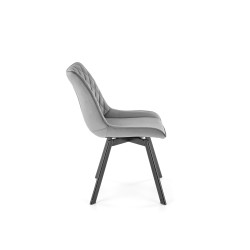 'K520 Chair Legs - Black, Seat - Dark Ash' 'K520 Chair Legs - Black, Seat - Dark Ash'