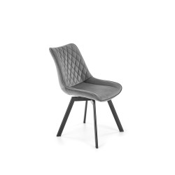 'K520 Chair Legs - Black, Seat - Dark Ash' 'K520 Chair Legs - Black, Seat - Dark Ash'