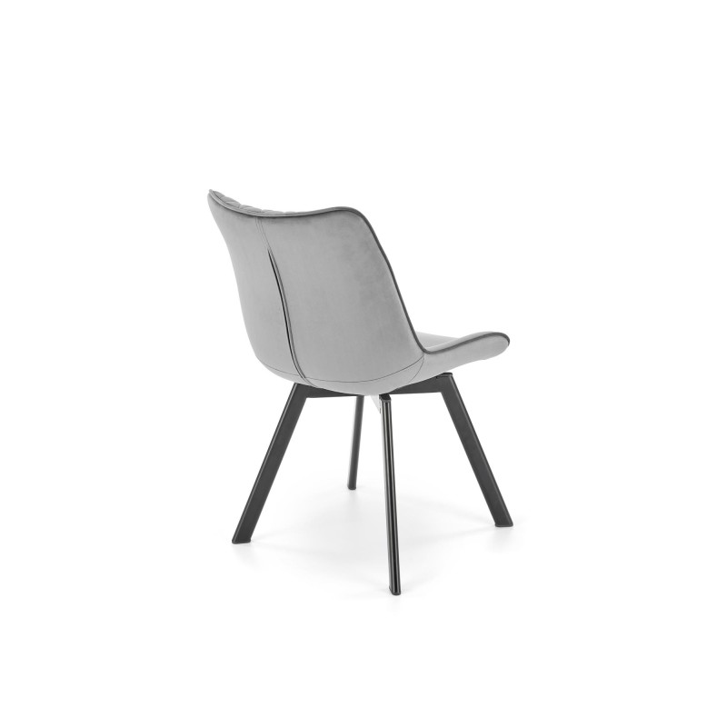 'K520 Chair Legs - Black, Seat - Dark Ash' 'K520 Chair Legs - Black, Seat - Dark Ash'