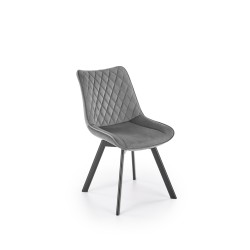 'K520 Chair Legs - Black, Seat - Dark Ash' 'K520 Chair Legs - Black, Seat - Dark Ash'