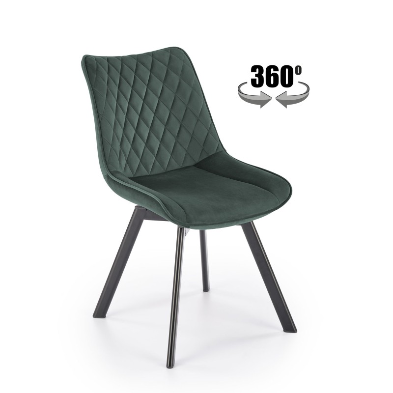 'K520 Chair Legs - Black, Seat - Dark Green' 'K520 Chair Legs - Black, Seat - Dark Green'