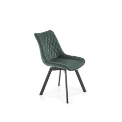 'K520 Chair Legs - Black, Seat - Dark Green' 'K520 Chair Legs - Black, Seat - Dark Green'