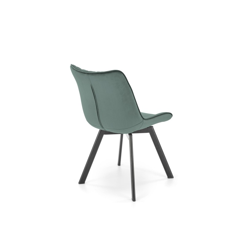 'K520 Chair Legs - Black, Seat - Dark Green' 'K520 Chair Legs - Black, Seat - Dark Green'