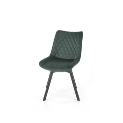 'K520 Chair Legs - Black, Seat - Dark Green' 'K520 Chair Legs - Black, Seat - Dark Green'