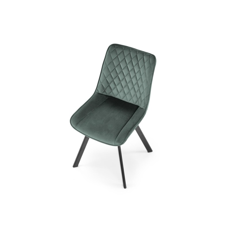 'K520 Chair Legs - Black, Seat - Dark Green' 'K520 Chair Legs - Black, Seat - Dark Green'