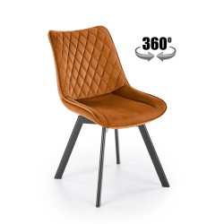 'K520 Chair Legs - Black, Seat - Cinnamon' 'K520 Chair Legs - Black, Seat - Cinnamon'