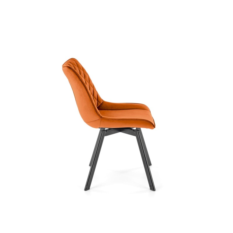 'K520 Chair Legs - Black, Seat - Cinnamon' 'K520 Chair Legs - Black, Seat - Cinnamon'