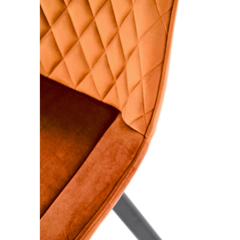 'K520 Chair Legs - Black, Seat - Cinnamon' 'K520 Chair Legs - Black, Seat - Cinnamon'