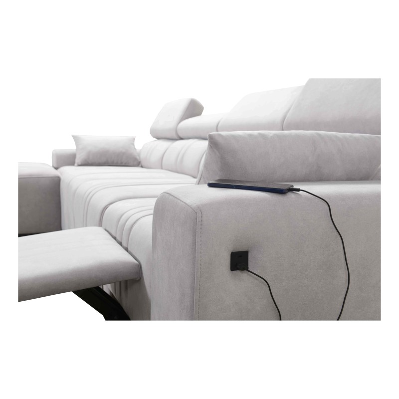 Verona XII Mix Corner Sofa with Sleeping Function Velour, Vena 6 - elegance and comfort in one piece of furniture Verona XII Mix Corner Sofa with Sleeping Function Velour, Vena 6 - elegance and comfort in one piece of furniture