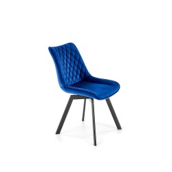 'K520 Chair Legs - Black, Seat - Navy Blue' 'K520 Chair Legs - Black, Seat - Navy Blue'