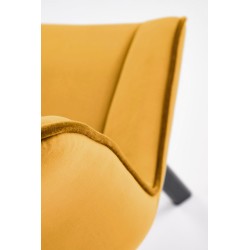 'K520 Chair Legs - Black, Seat - Mustard' 'K520 Chair Legs - Black, Seat - Mustard'
