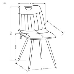 K521 krzesło czarny (1p 4szt) K521 krzesło czarny (1p 4szt)