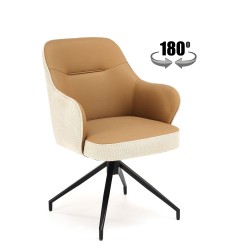 K527 krzesło brązowy / beżowy (1p 2szt)