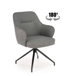 K527 krzesło popielaty / j. popiel (1p 2szt)