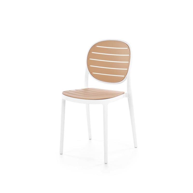 'K529 White / Natural Chair'