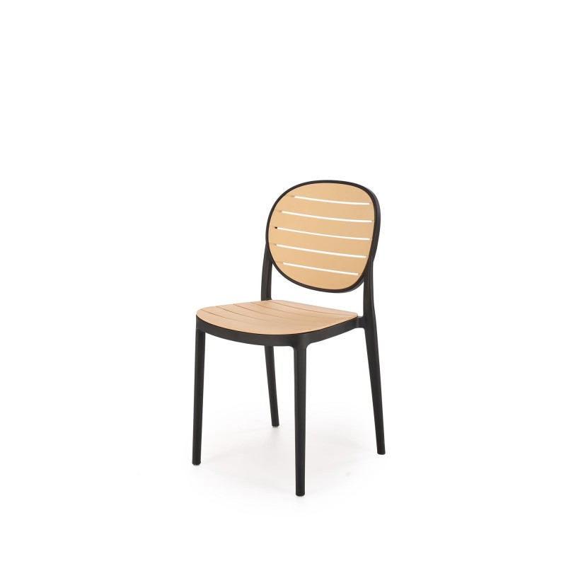 'K529 Black/Natural Chair'