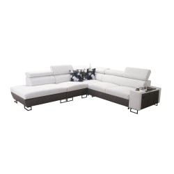 Prestige IX Ecksofa mit Schlaffunktion und USB-Anschluss - Weich im Griff, Freya 210.08 + Tauro 8203 Prestige IX Ecksofa mit Schlaffunktion und USB-Anschluss - Weich im Griff, Freya 210.08 + Tauro 8203