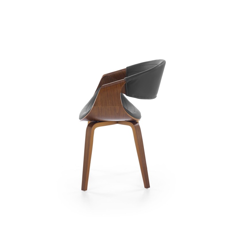 'K544 Black / Walnut Chair' 'K544 Black / Walnut Chair'