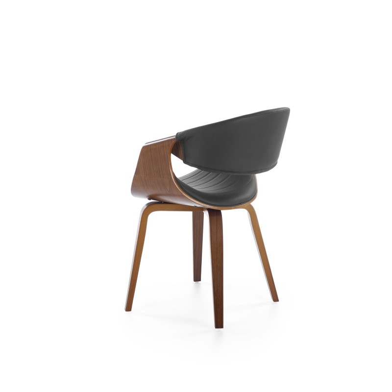 'K544 Black / Walnut Chair' 'K544 Black / Walnut Chair'