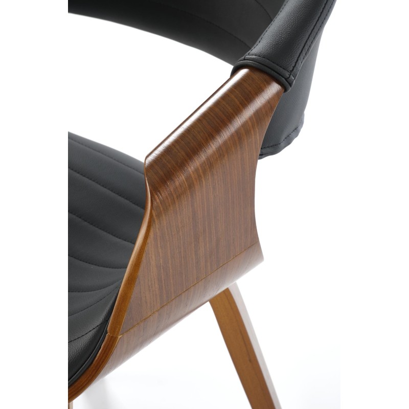'K544 Black / Walnut Chair' 'K544 Black / Walnut Chair'