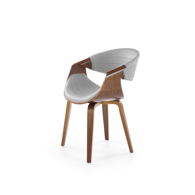 'K544 Ash Grey / Walnut Chair' 'K544 Ash Grey / Walnut Chair'