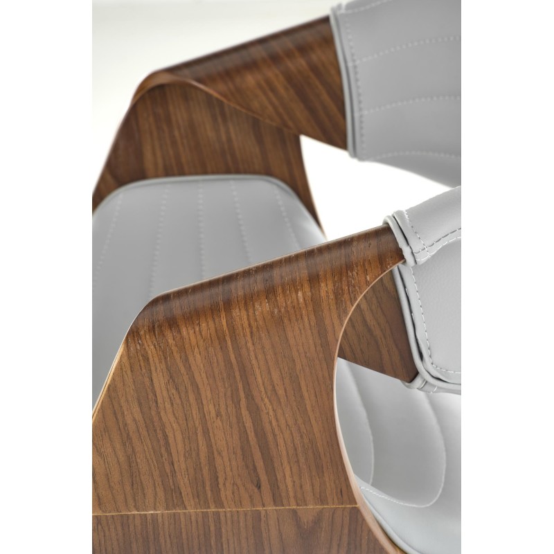 'K544 Ash Grey / Walnut Chair' 'K544 Ash Grey / Walnut Chair'