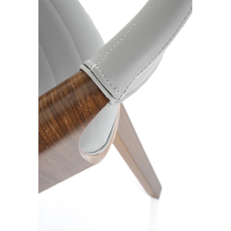 'K544 Ash Grey / Walnut Chair' 'K544 Ash Grey / Walnut Chair'