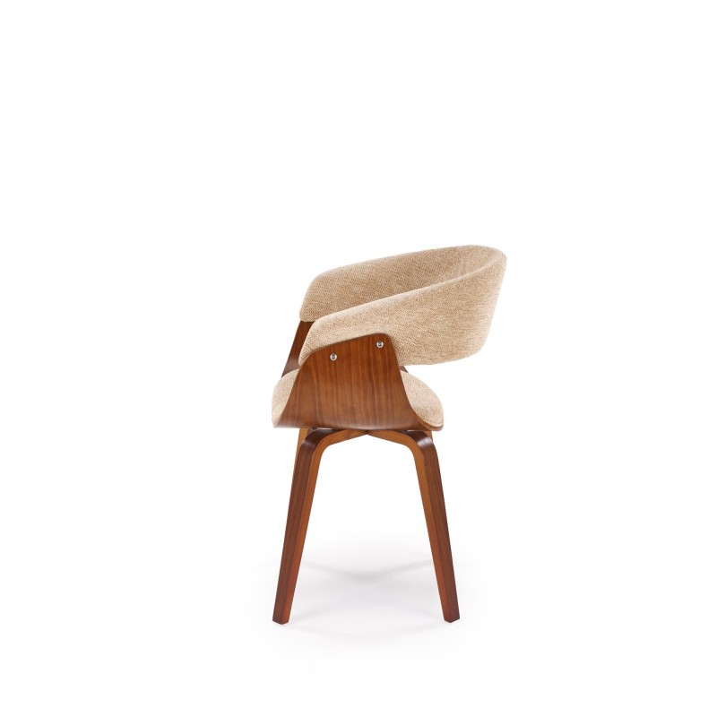 'K545 Beige / Walnut Chair' 'K545 Beige / Walnut Chair'