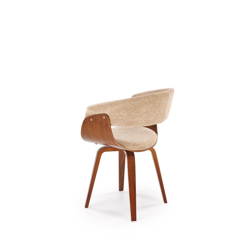 'K545 Beige / Walnut Chair' 'K545 Beige / Walnut Chair'