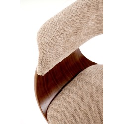 'K545 Beige / Walnut Chair' 'K545 Beige / Walnut Chair'