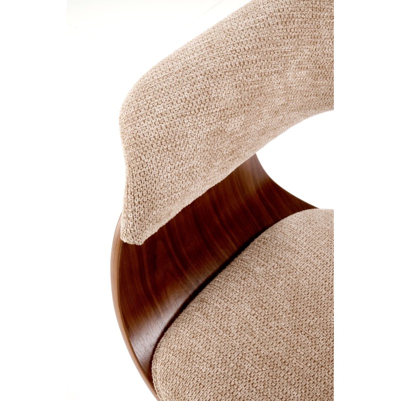 'K545 Beige / Walnut Chair' 'K545 Beige / Walnut Chair'