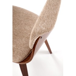 'K545 Beige / Walnut Chair' 'K545 Beige / Walnut Chair'