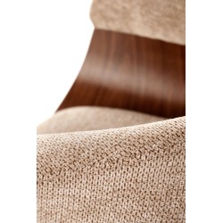 'K545 Beige / Walnut Chair' 'K545 Beige / Walnut Chair'