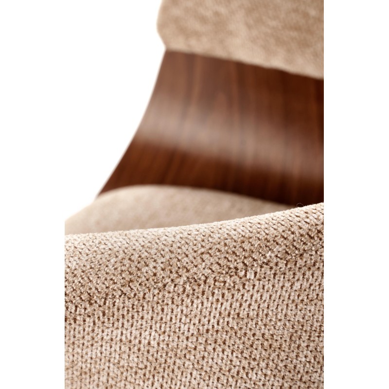 'K545 Beige / Walnut Chair' 'K545 Beige / Walnut Chair'
