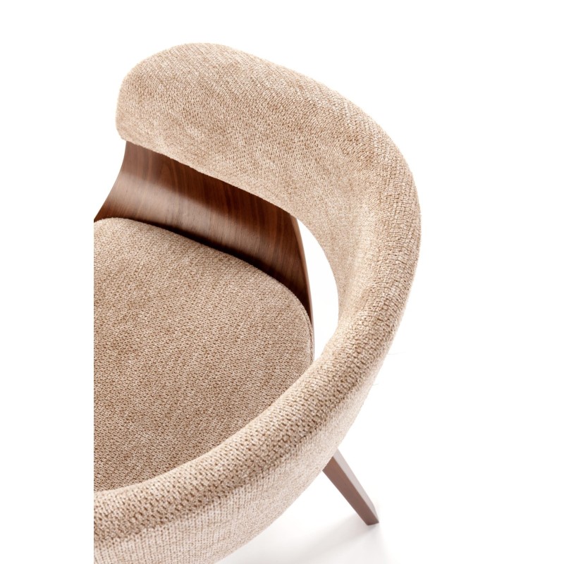 'K545 Beige / Walnut Chair' 'K545 Beige / Walnut Chair'