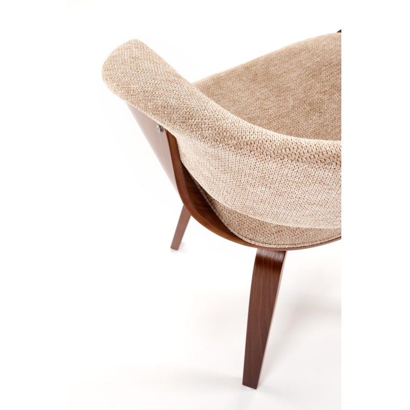 'K545 Beige / Walnut Chair' 'K545 Beige / Walnut Chair'