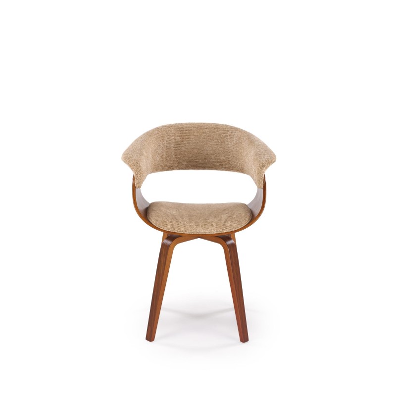 'K545 Beige / Walnut Chair' 'K545 Beige / Walnut Chair'