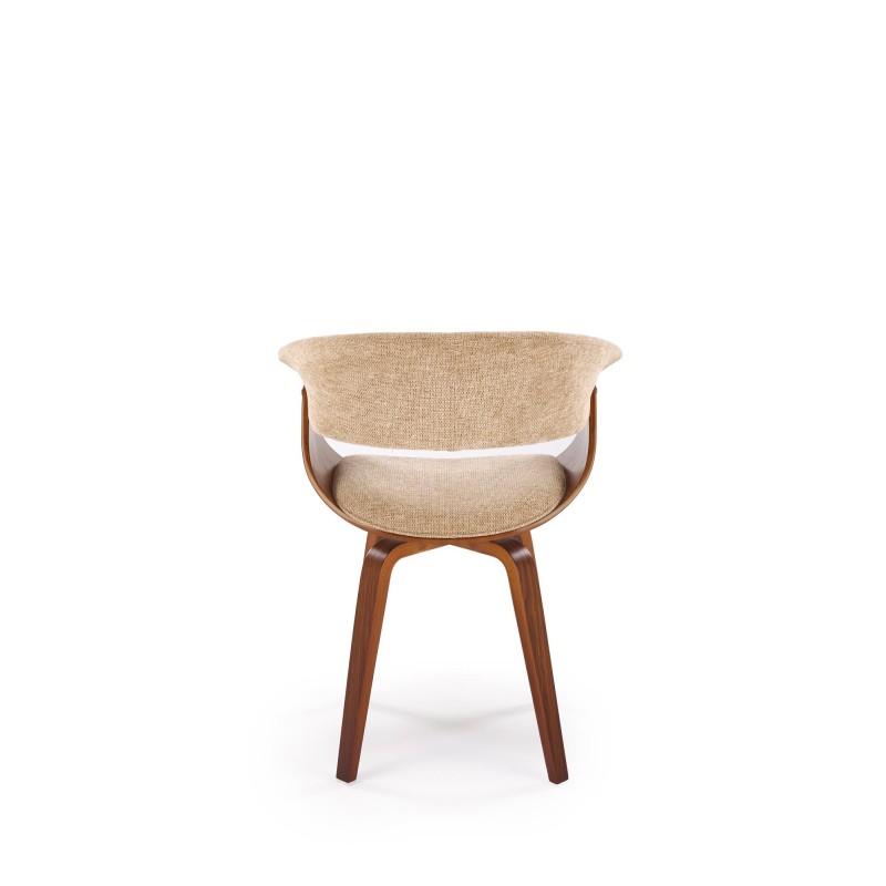 'K545 Beige / Walnut Chair' 'K545 Beige / Walnut Chair'