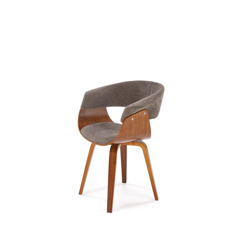 'K545 Ash Grey / Walnut Chair' 'K545 Ash Grey / Walnut Chair'