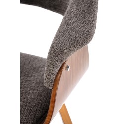 'K545 Ash Grey / Walnut Chair' 'K545 Ash Grey / Walnut Chair'