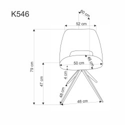 K546 krzesło musztardowy (2p 2szt) K546 krzesło musztardowy (2p 2szt)