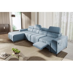 Ecksofa Verona XII Mix mit Schlaffunktion Samt, Vena 6 - Eleganz und Komfort in einem Möbelstück