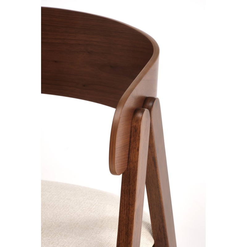 'K562 Walnut Chair / Light Beige' 'K562 Walnut Chair / Light Beige'