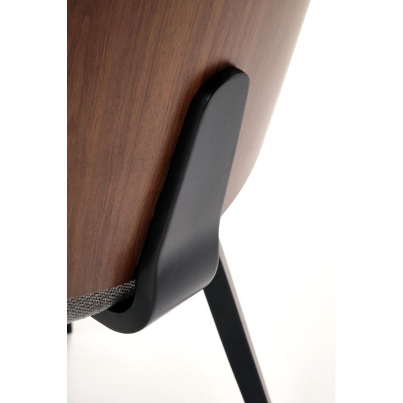'K563 Walnut / Ash / Black Chair' 'K563 Walnut / Ash / Black Chair'
