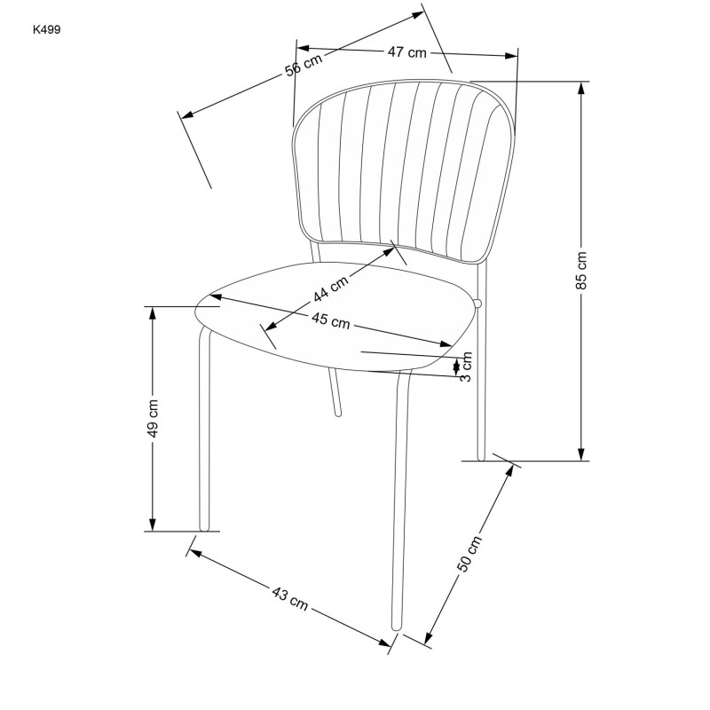 'K566 Foldable Chair, Beige' 'K566 Foldable Chair, Beige'