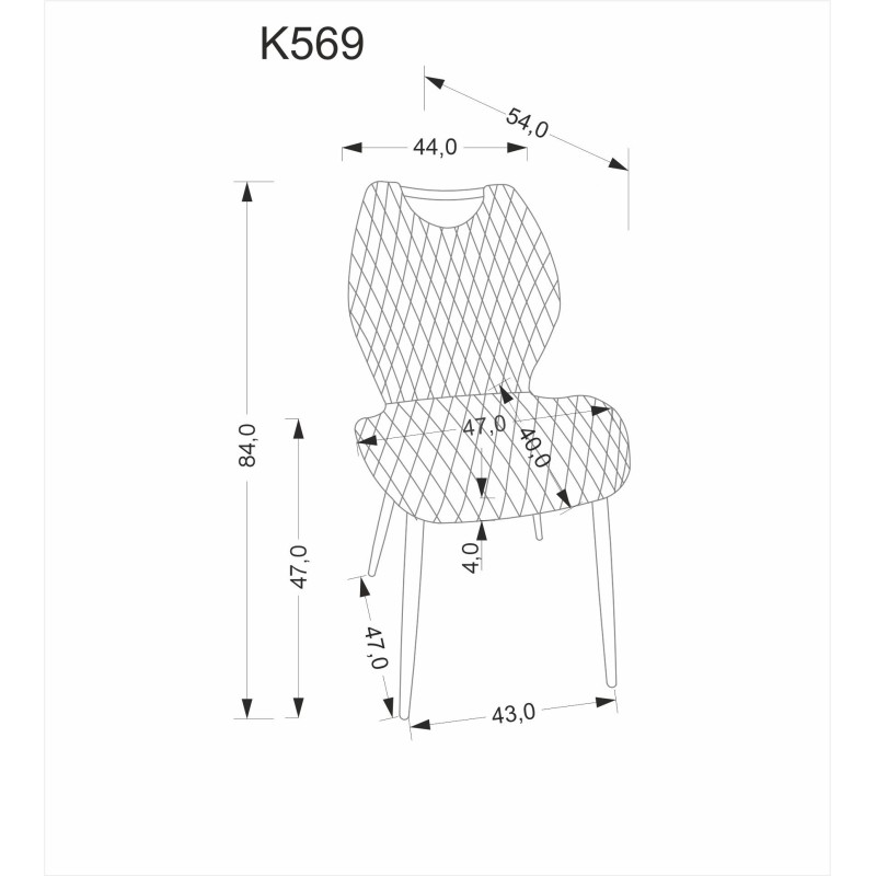K569 krzesło, czarny (1p 4 szt) K569 krzesło, czarny (1p 4 szt)