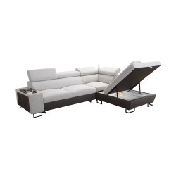 Кутовий диван Prestige VII з м'якою на дотик тканиною, Freya 210.24 + Tauro 8207 - елегантність і функціональність в одному Кутовий диван Prestige VII з м'якою на дотик тканиною, Freya 210.24 + Tauro 8207 - елегантність і функціональність в одному