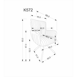 K572 krzesło popielaty (1p 2szt) K572 krzesło popielaty (1p 2szt)