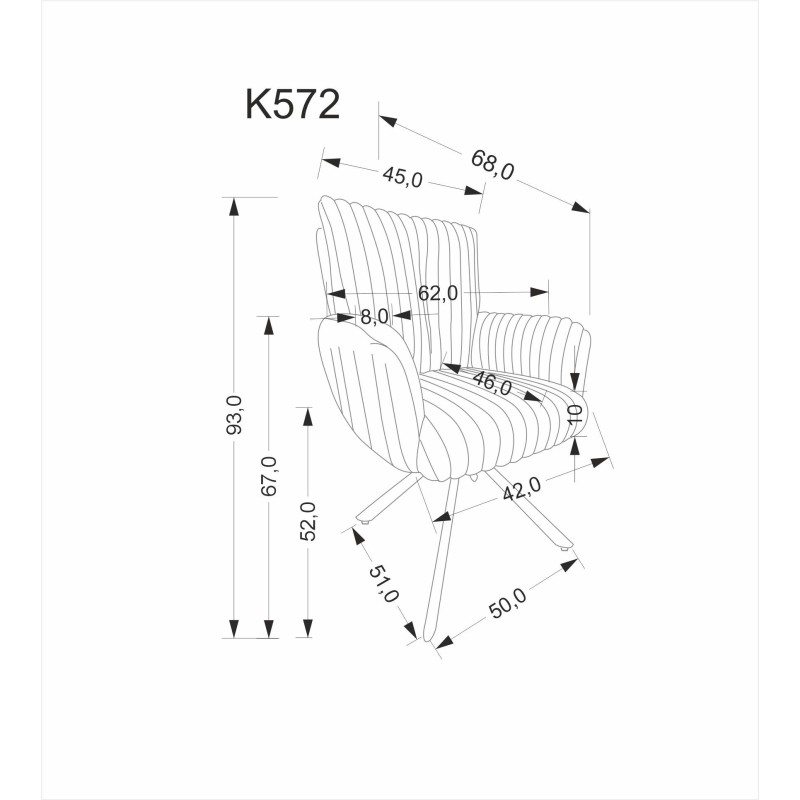 K572 krzesło popielaty (1p 2szt) K572 krzesło popielaty (1p 2szt)